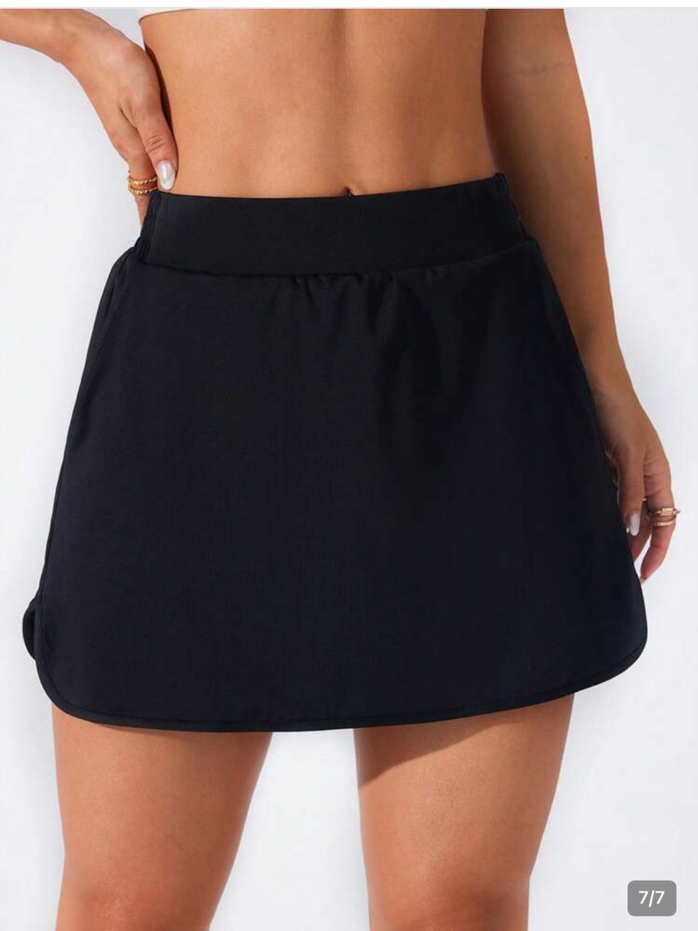 Black Athletic Skort